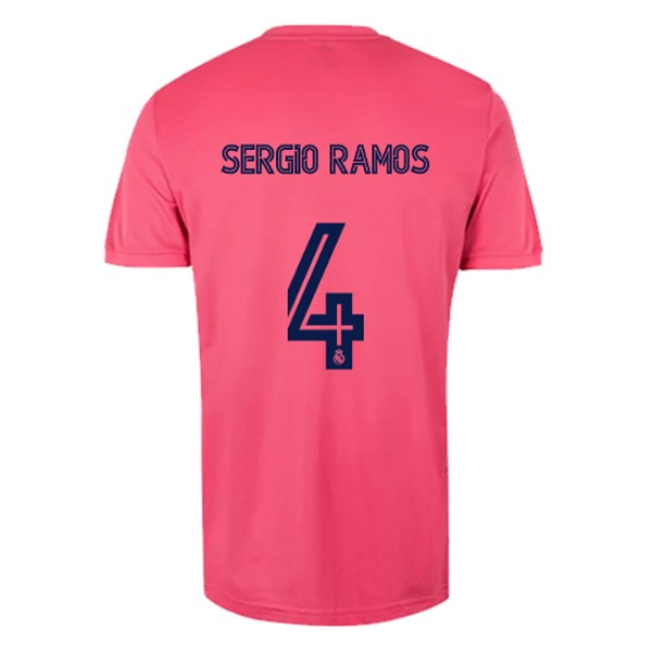 Camiseta Real Madrid 2ª Kit NO.4 Sergio Ramos 2020 2021 Rosa